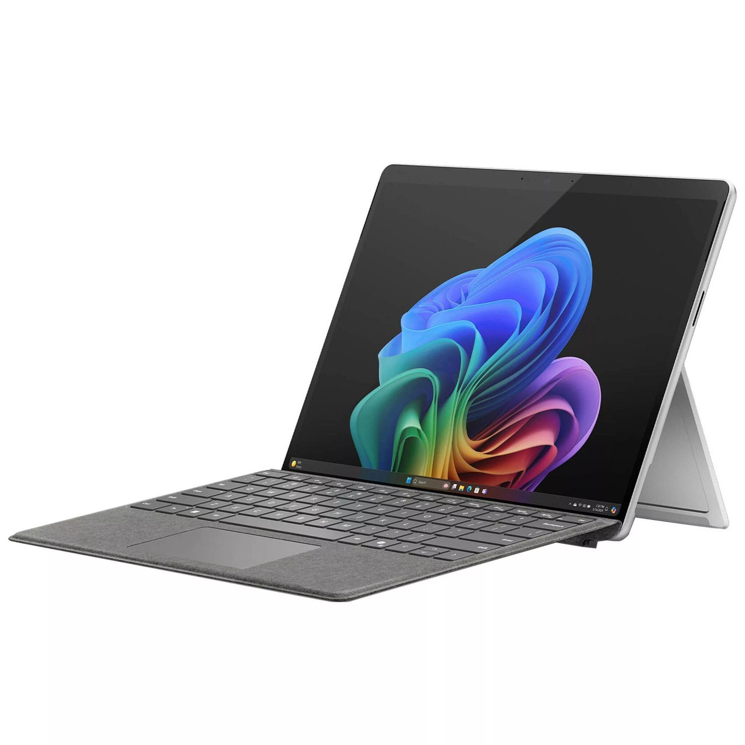 تبلت 13 اینچی مایکروسافت مدل Surface Pro 11-Snapdragon X Plus LCD ظرفیت 512 گیگابایت و رم 16 گیگابایت به همراه کیبورد Surface Pro Copilot