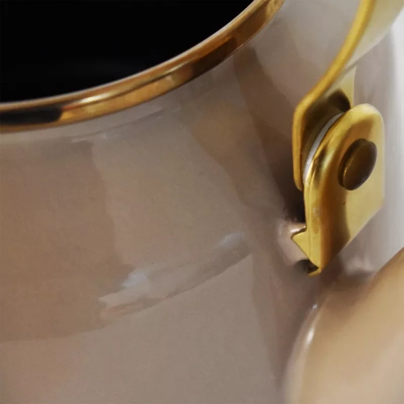 ست کتری و قوری مدل لعابی کد 4900 گنجایش کتری ۲.۵ لیتر گنجایش قوری ۱ لیتر