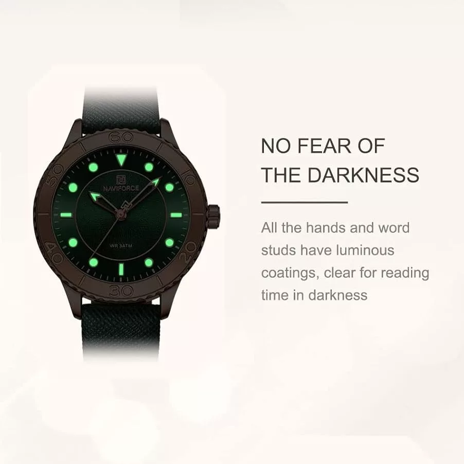 ساعت مچی عقربه ای زنانه نیوی فورس مدل Nf5020چرمی