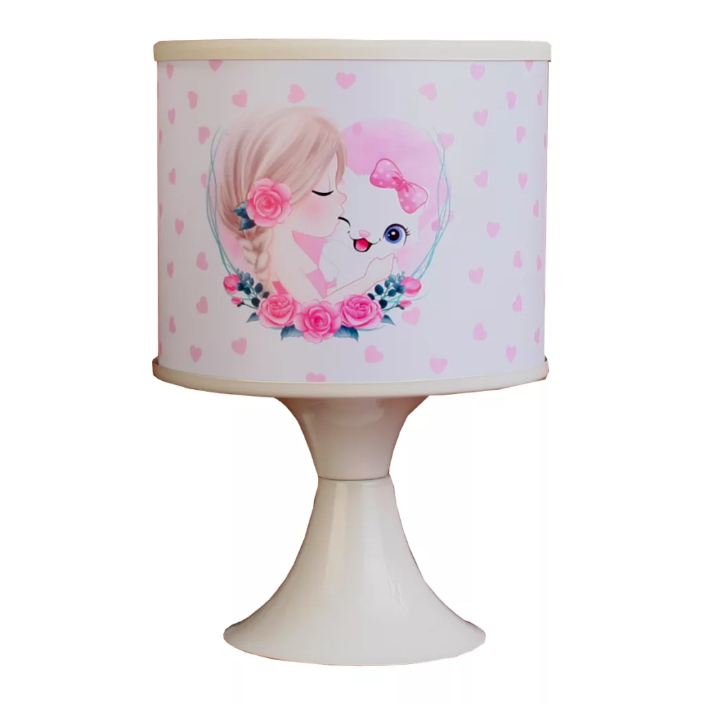 آباژور رومیزی کودک مدل گربه