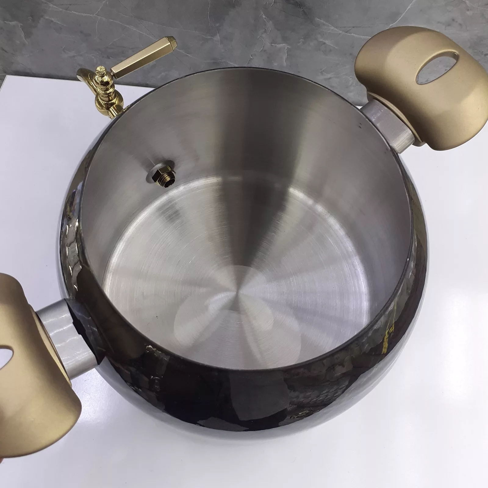 ست کتری و قوری نزاز کد 3024 مدل طرح سنگ