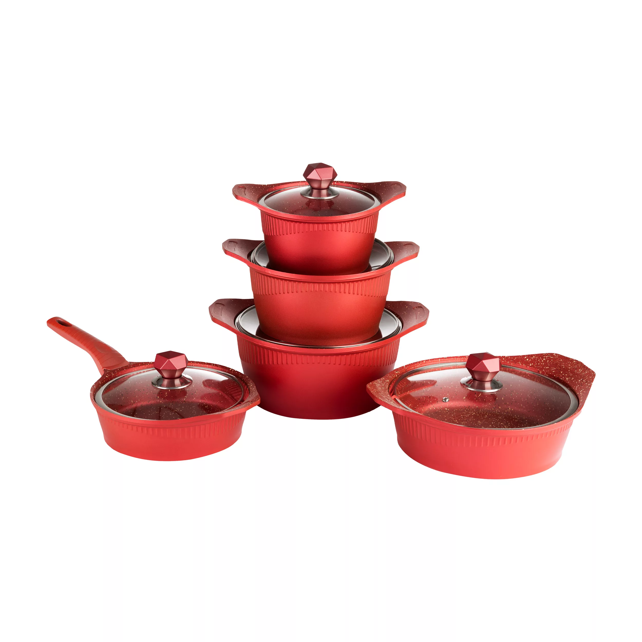 سرویس قابلمه و تابه چدن 10 پارچه مدل 10911