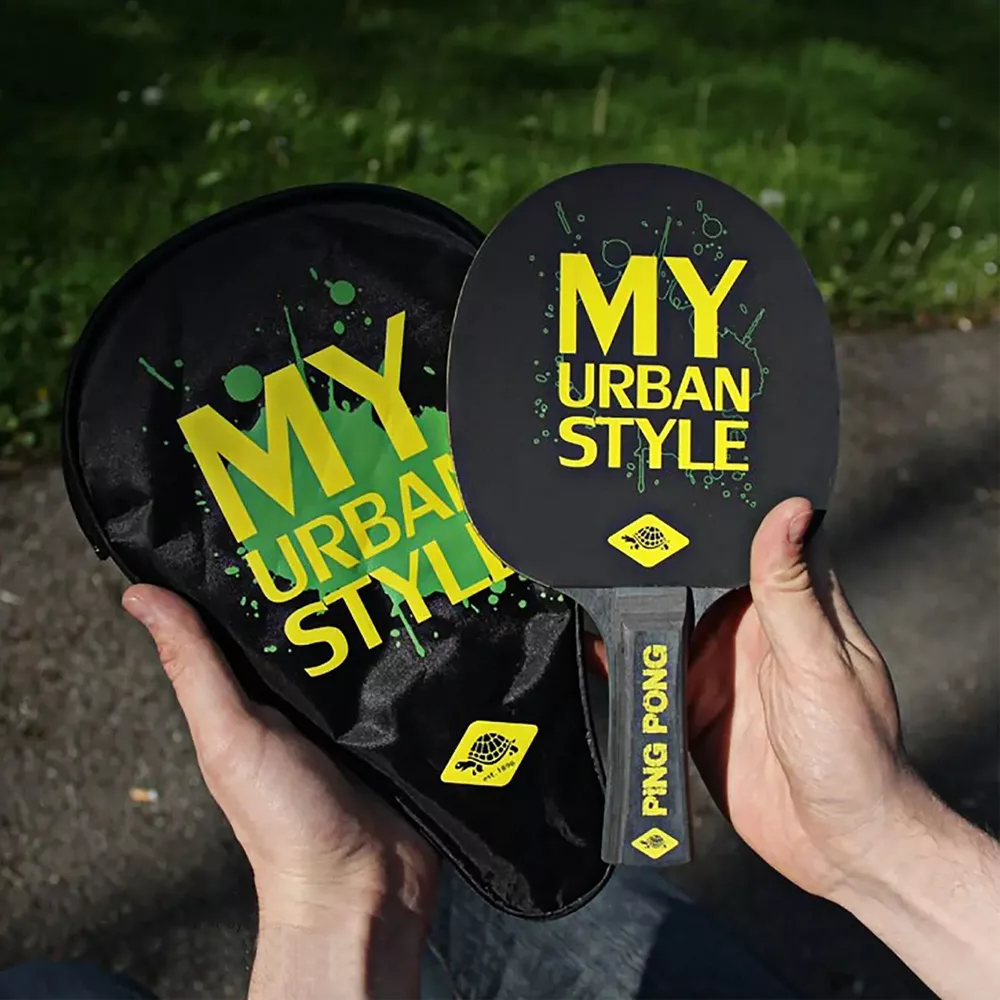 راکت پینگ پنگ شیلدکروت مدل My urban 400 به همراه کاور و توپ بسته 4 عددی