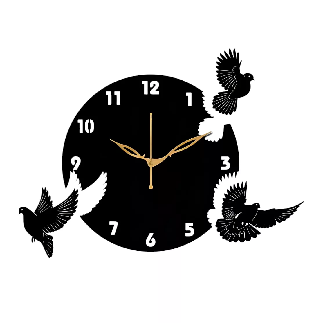 ساعت دیواری کوارتز مدل پرنده