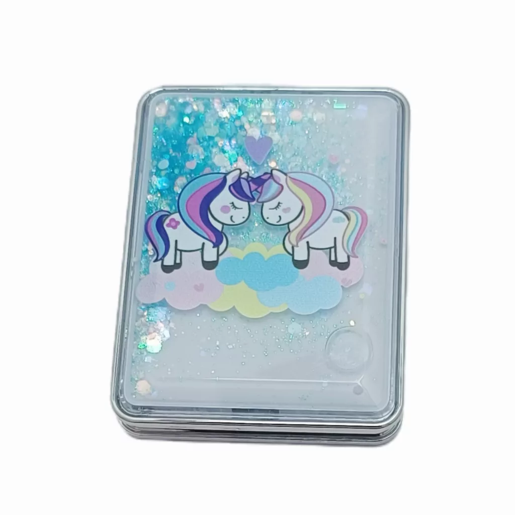 آینه جیبی مدل آکواریومی طرح یونیکورن