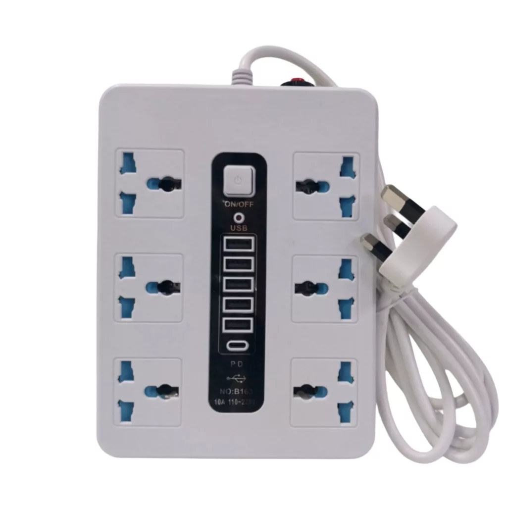 چندراهی برق مدل چندراهی power socket 5USB&1TYPE-C