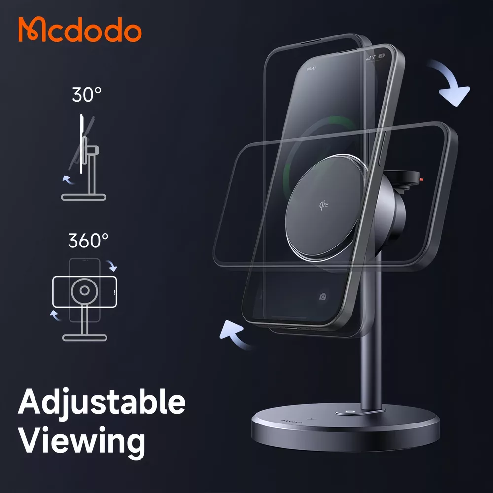 پایه نگهدارنده و شارژر بی سیم گوشی موبایل مک دودو مدل CH-246