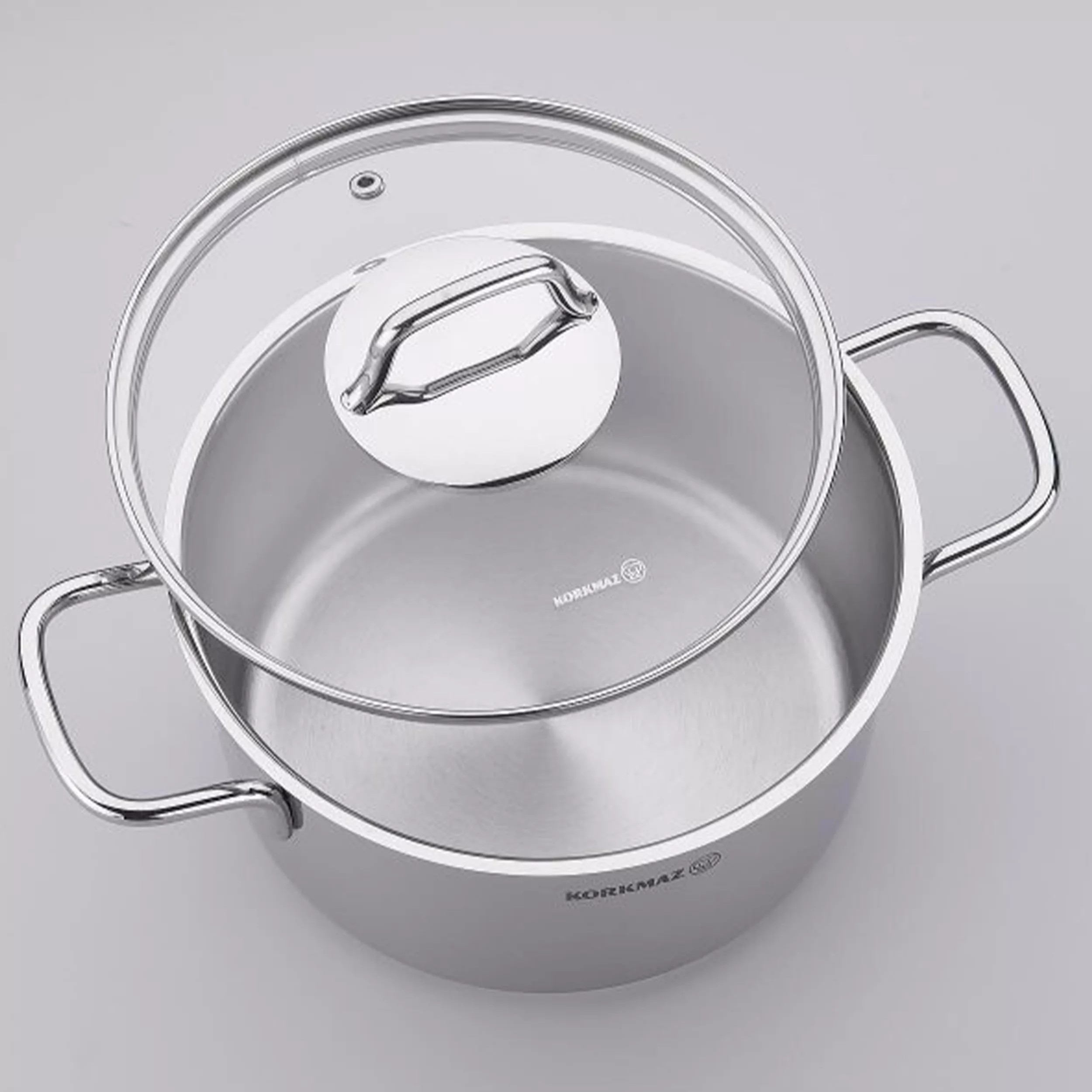 سرویس قابلمه تابه استیل 9 پارچه کرکماز طرح Perla کد A1609