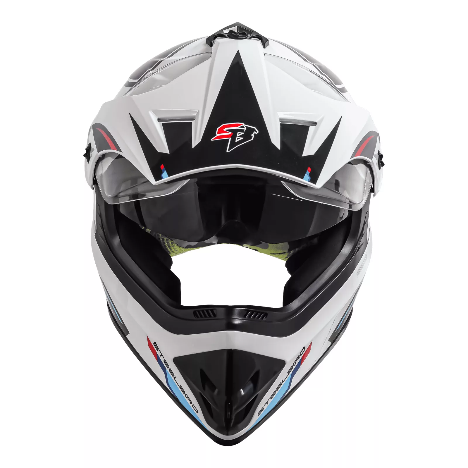 کلاه کاسکت چانه‌دار استیل برد مدل Racer WRed