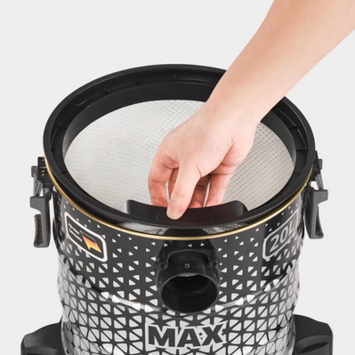 جاروبرقی سطلی 1800 وات کرشر مدل DVAC 1800