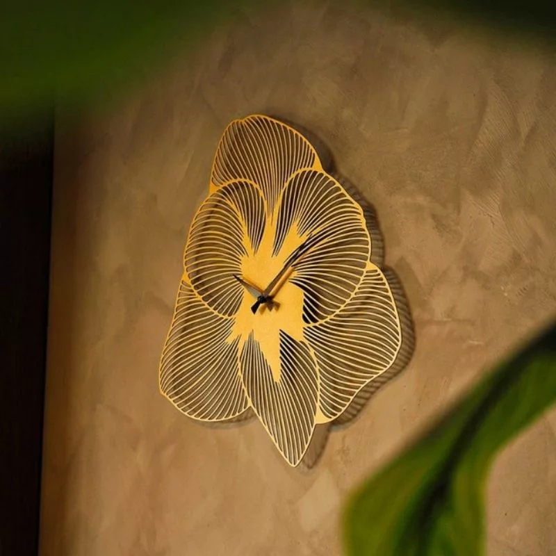 ساعت دیواری اِلیکسار مدل گل آزالیا کد M117