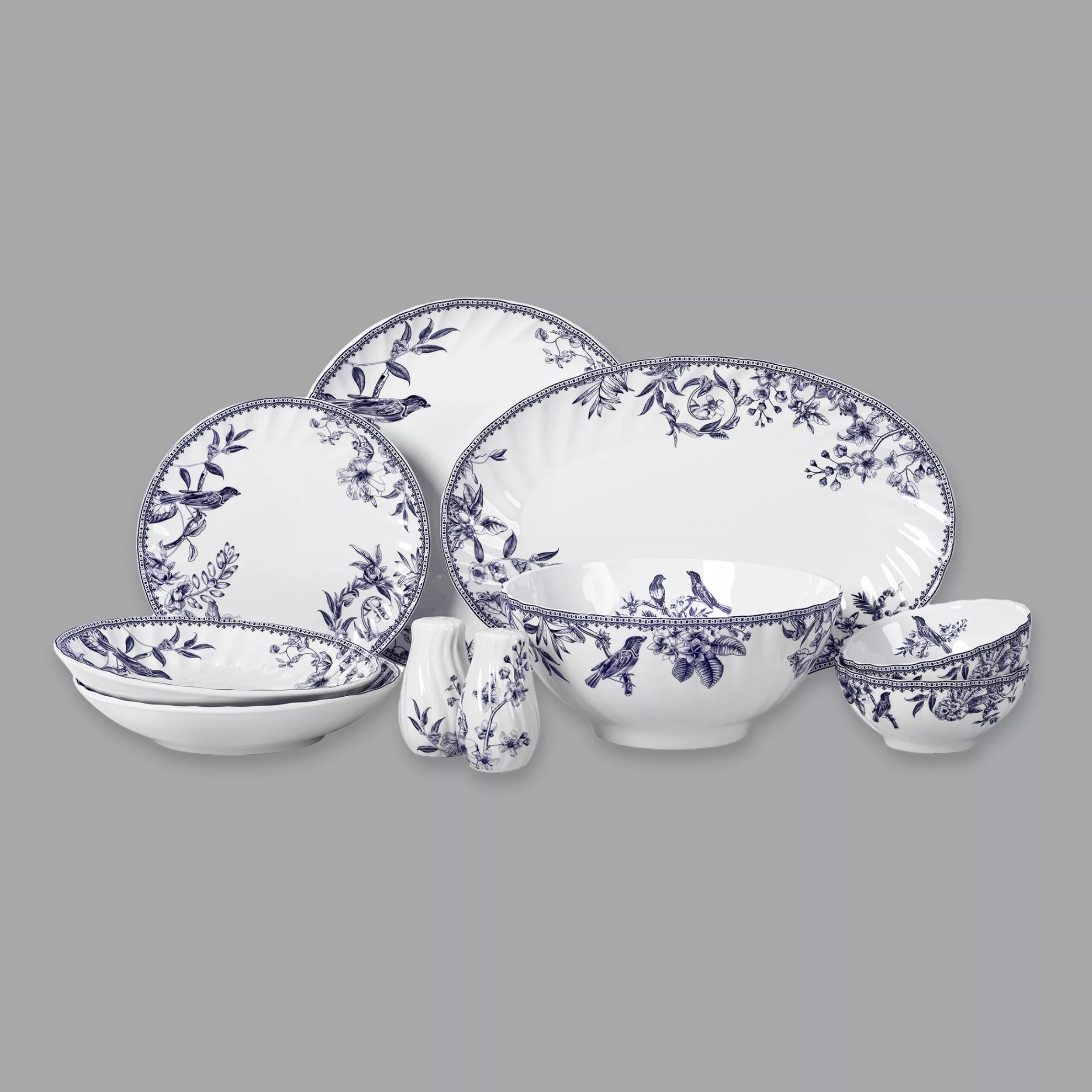 سرویس غذاخوری 28 پارچه 6 نفر گلد کیش مدل GK646384 طرح لوتوس