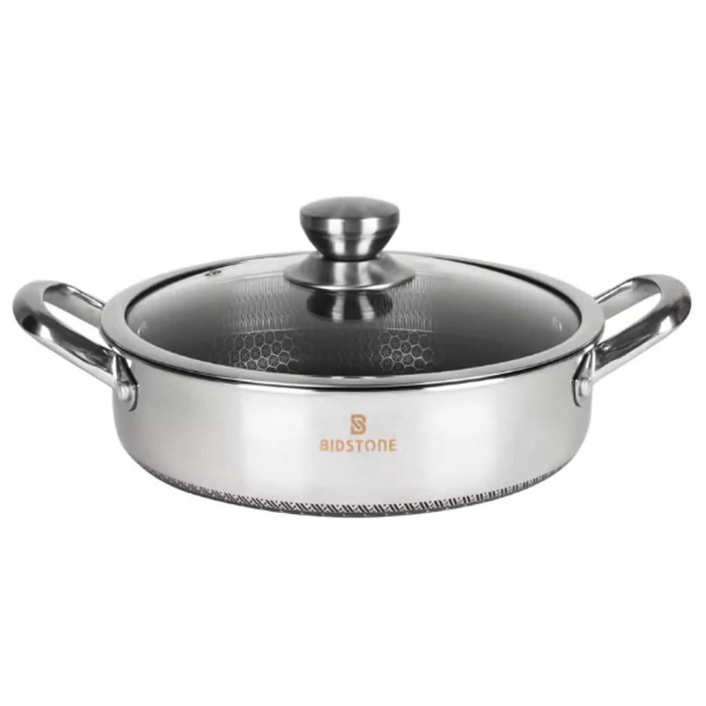 سرویس قابلمه و تابه استیل  8 پارچه بیدستون مدل BD800