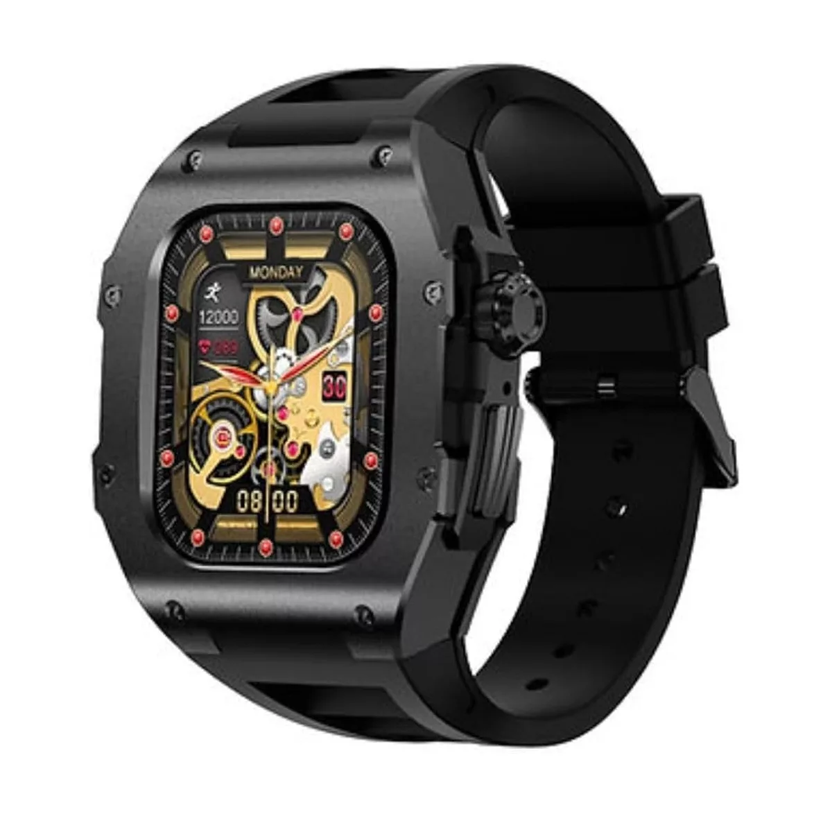 ساعت هوشمند هاینو تکو مدل EL PURE M BASS 11 RICHRD دارای قابلیت های صفحه نمایش رنگی، صفحه نمایش لمسی، قابلیت مکالمه از طریق بلوتوث بند سیلیکون