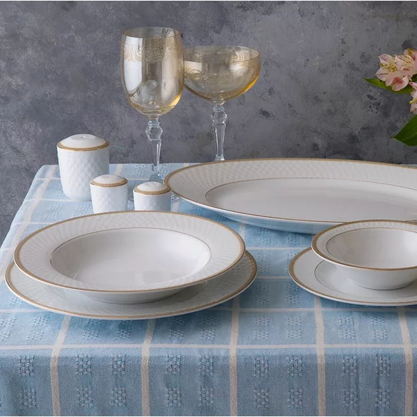 سرویس غذاخوری 28 پارچه چینی زرین طرح سپینود