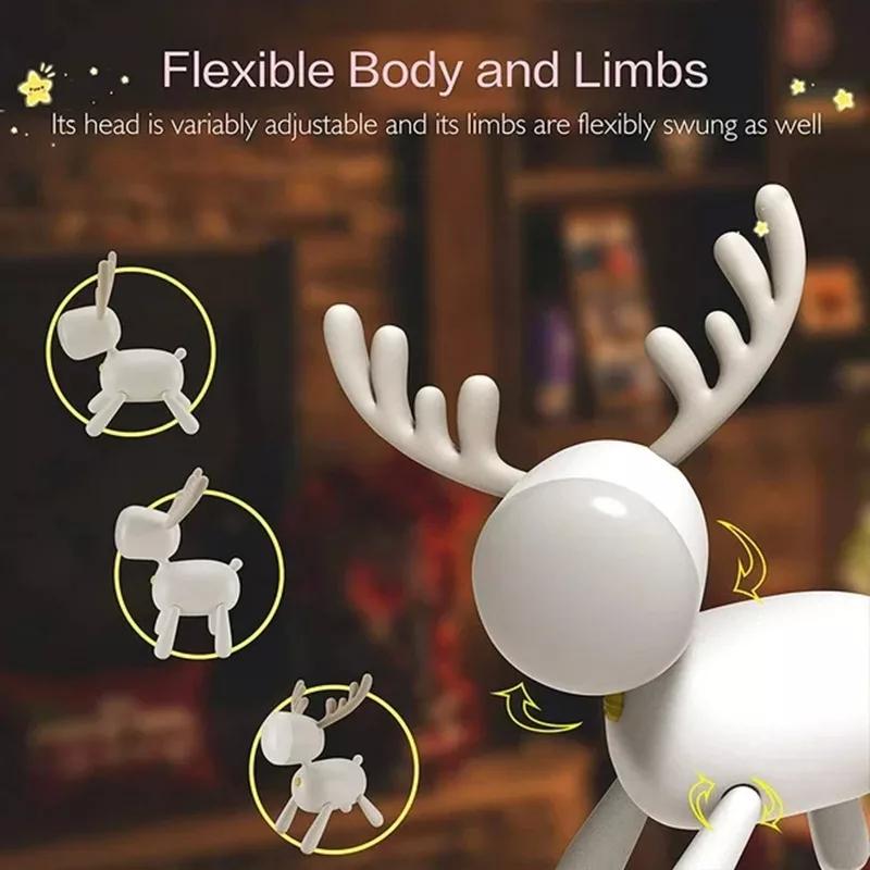 چراغ خواب کودک طرح گوزن کد L17