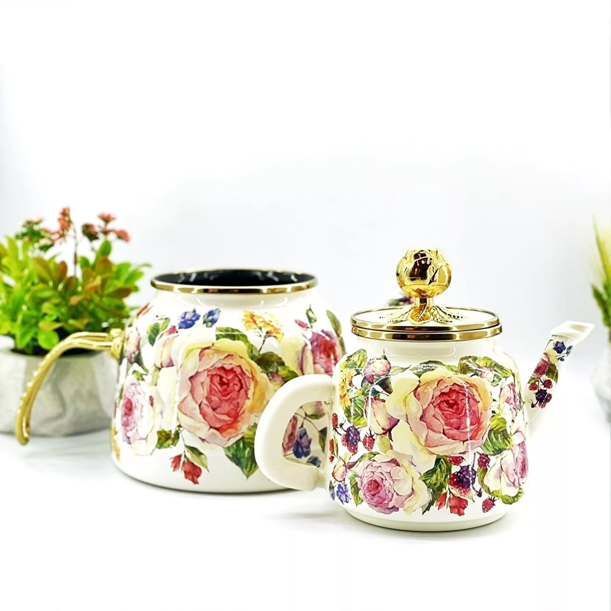 ست کتری و قوری میس بتی مدل ROSE DELUXE