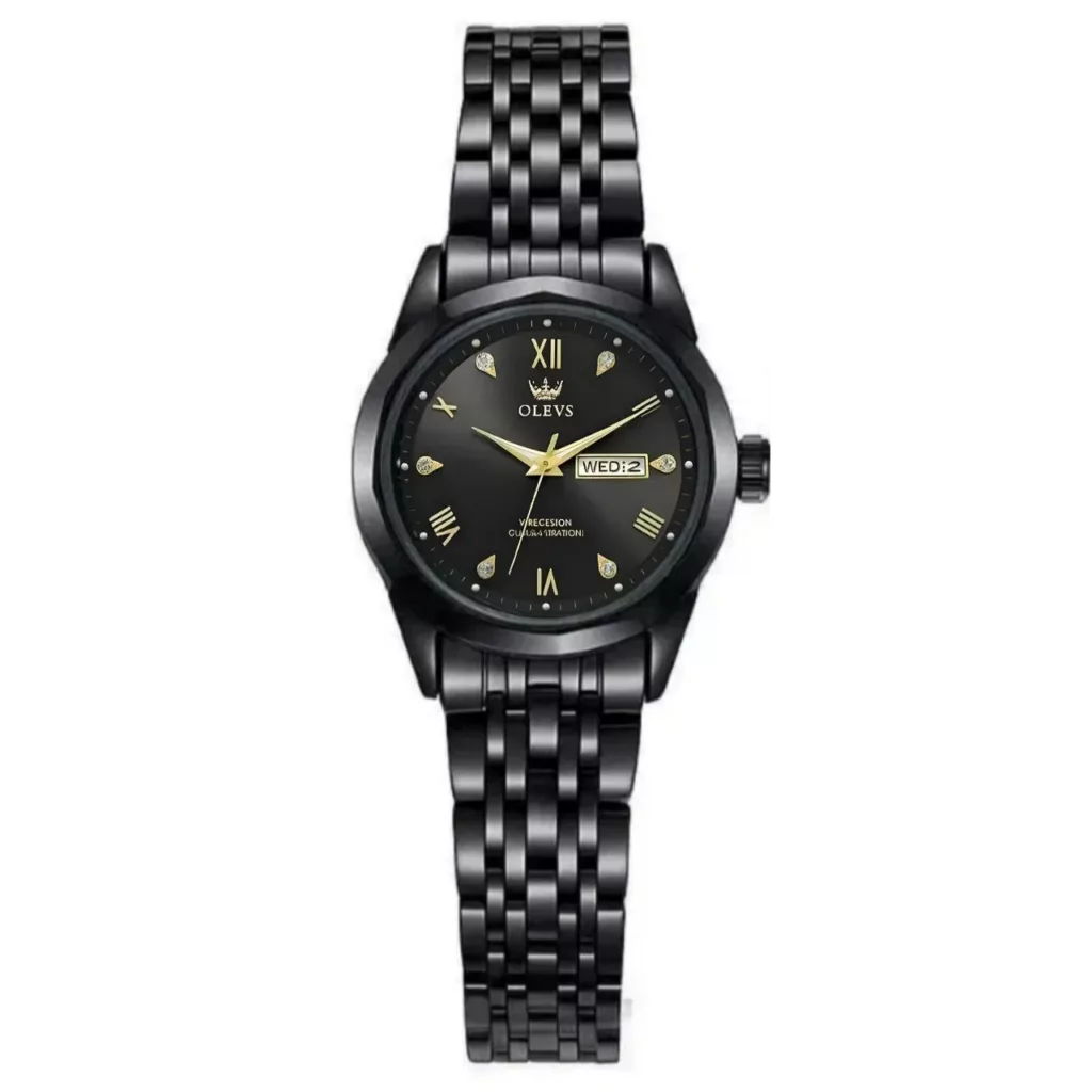 ساعت مچی عقربه‌ای کوارتز زنانه اُ لِوز مدل نگینی کد 006