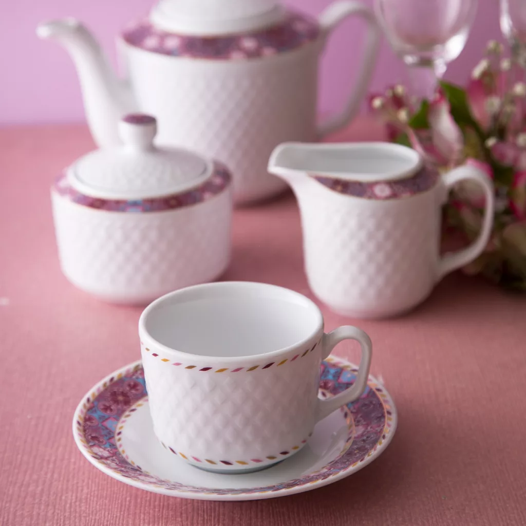 سرویس غذاخوری 102 پارچه چینی زرین ایران مدل رادیانس توسکانی درجه یک