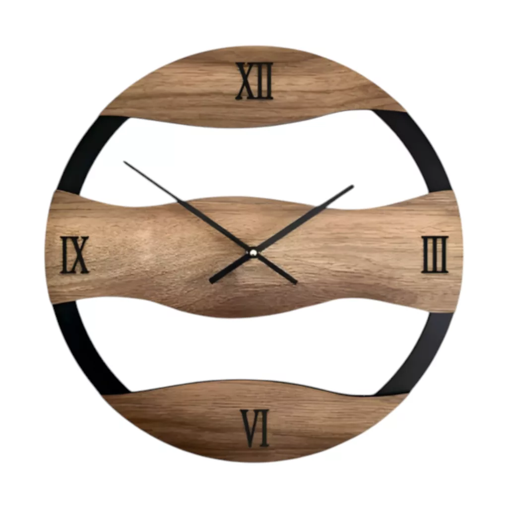 ساعت دیواری کوارتز مدل موج