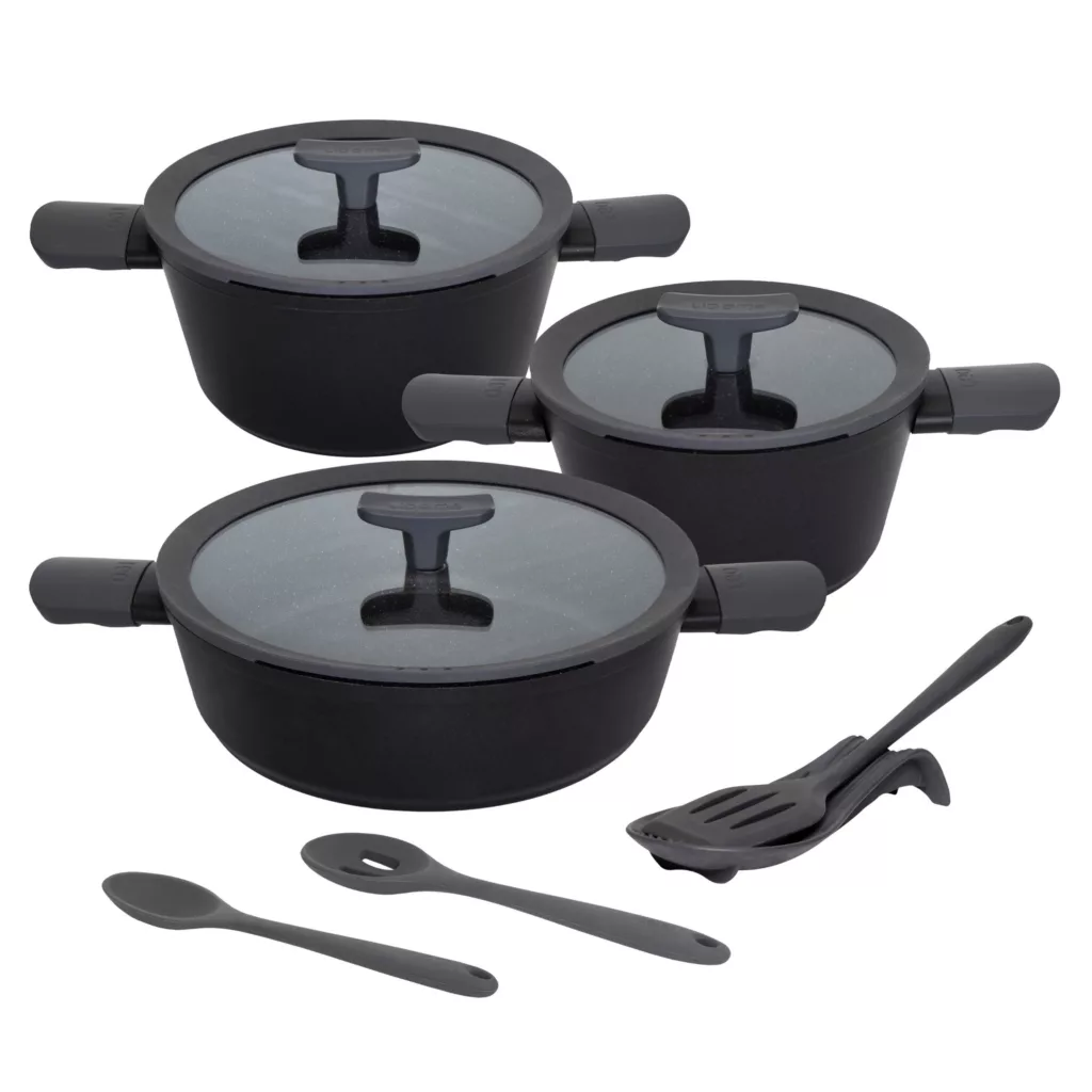 سرویس قابلمه و تابه گرانیت 10 پارچه لیدوما مدل leo