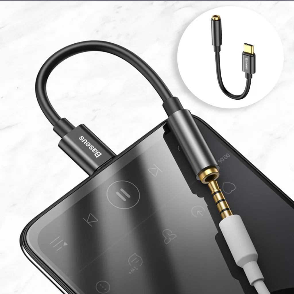 مبدل USB-C به AUX باسئوس مدل CATL54-01