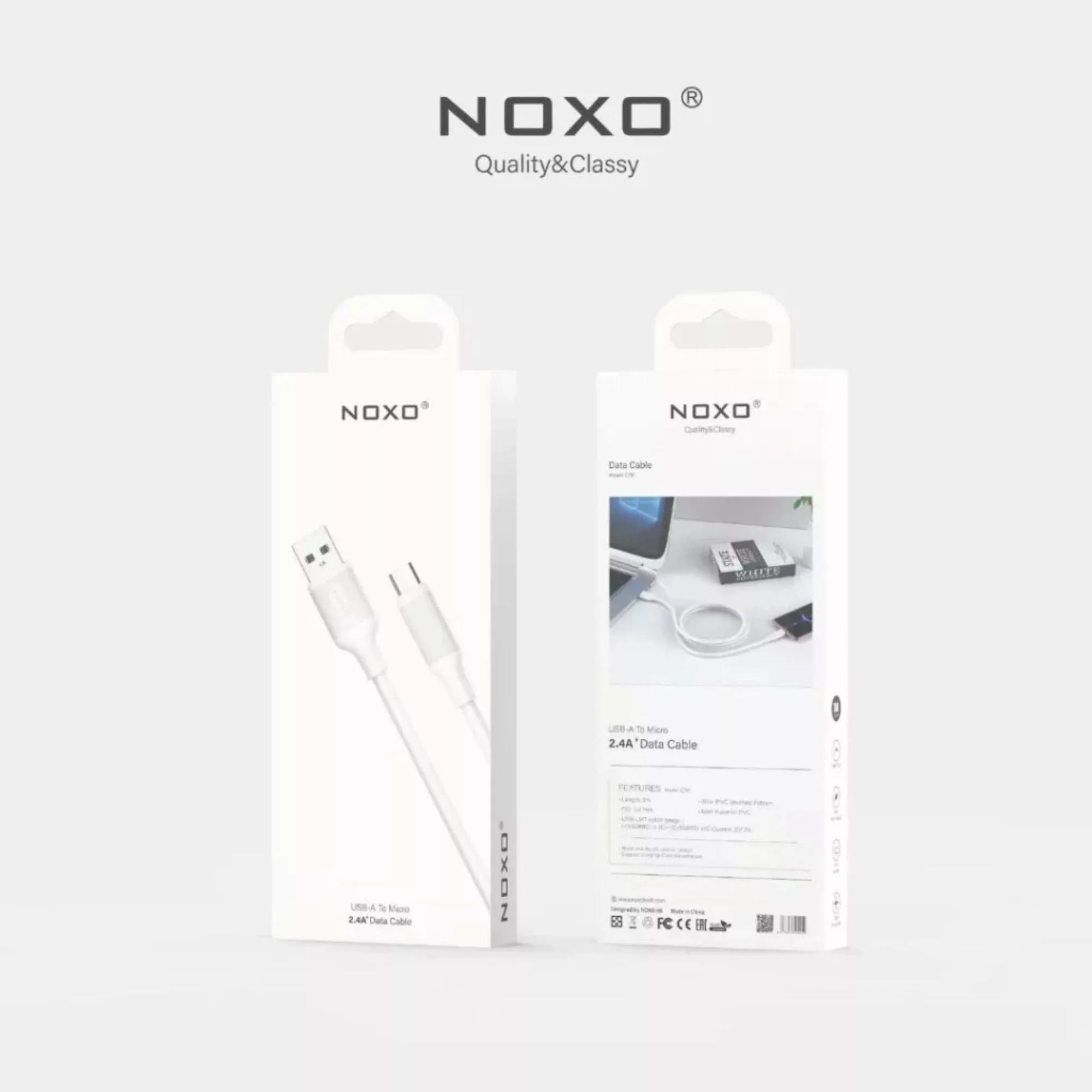 کابل تبدیل USB-A به Microusb نوکسو مدل CN-1 طول 1متر