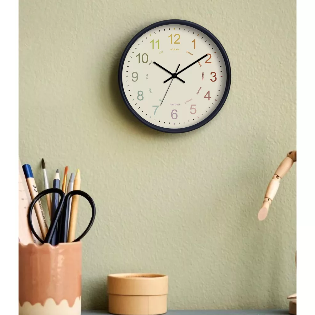 ساعت دیواری سال بردز طرح مینیمال رنگی رنگی مدل CW-colorful clock