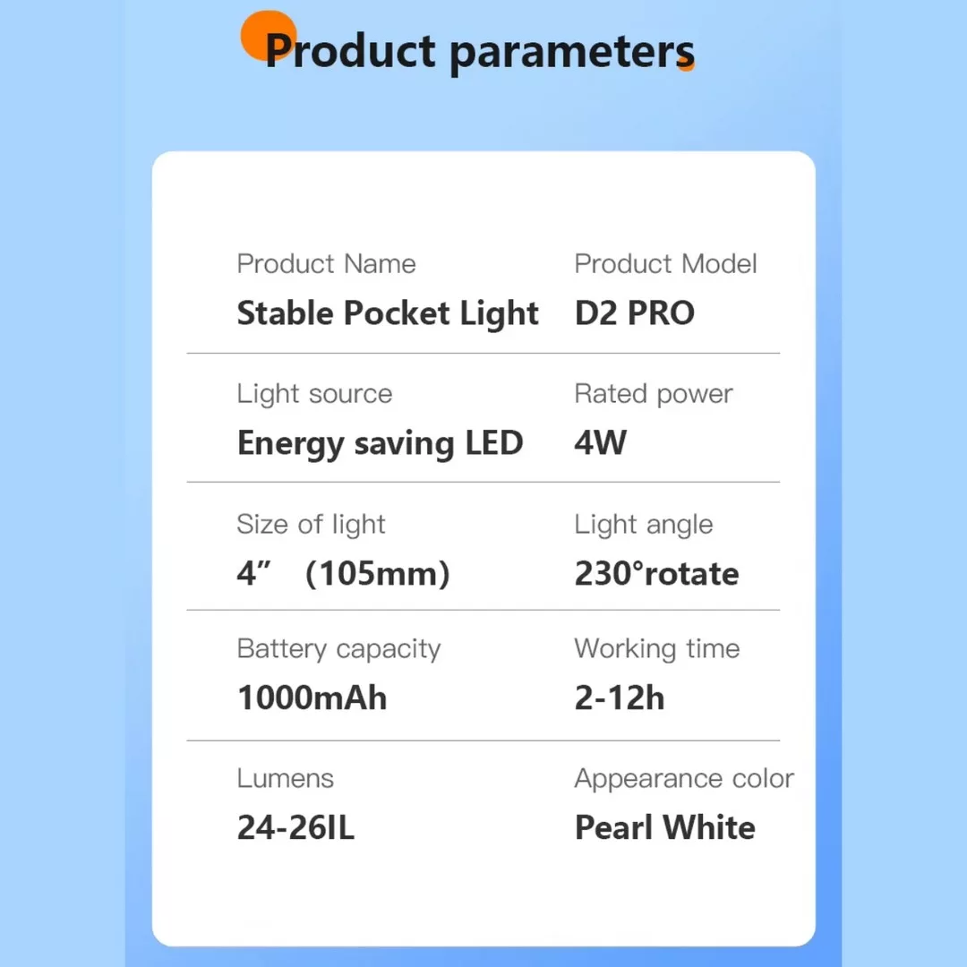 نور ثابت ال ای دی مدل D2 PRO