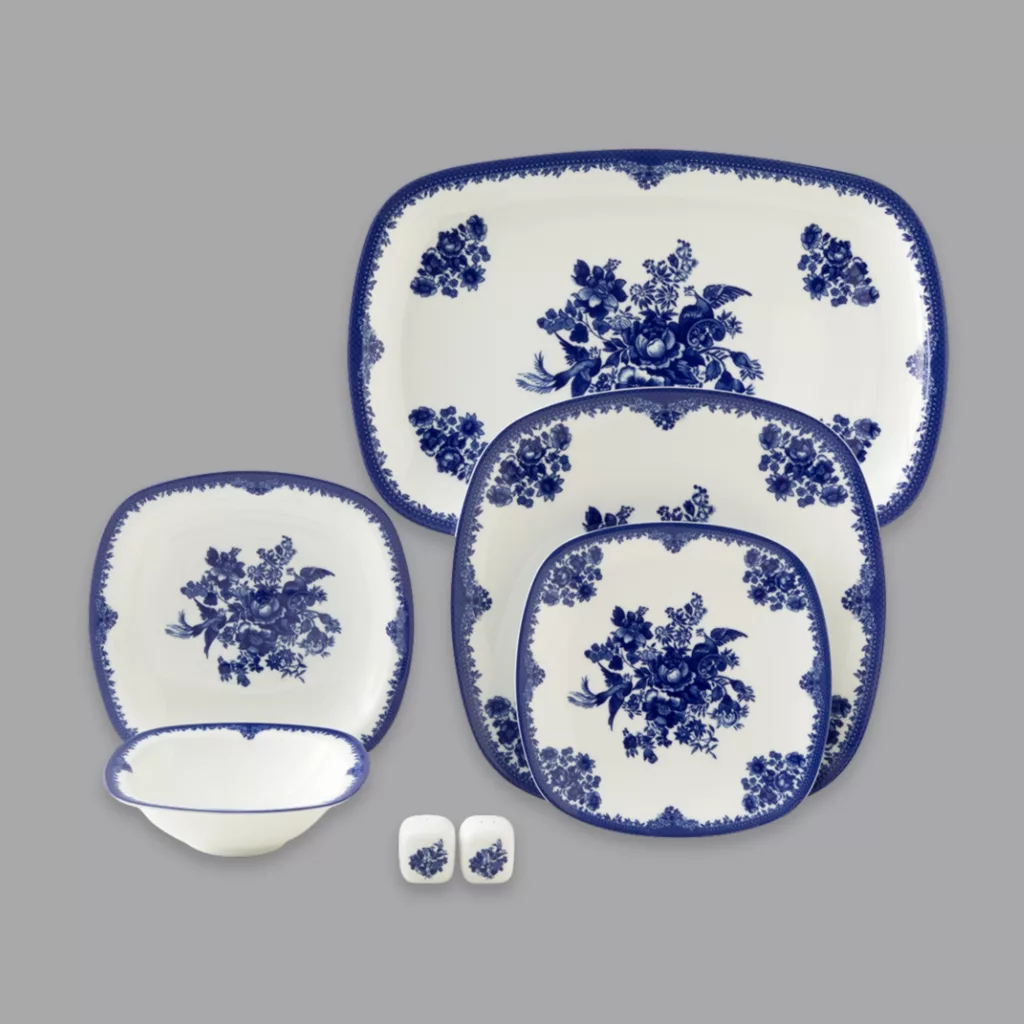 سرویس غذاخوری 27 پارچه 6 نفر چینی زرین ایران مدل فلورانس سری کواترو درجه عالی