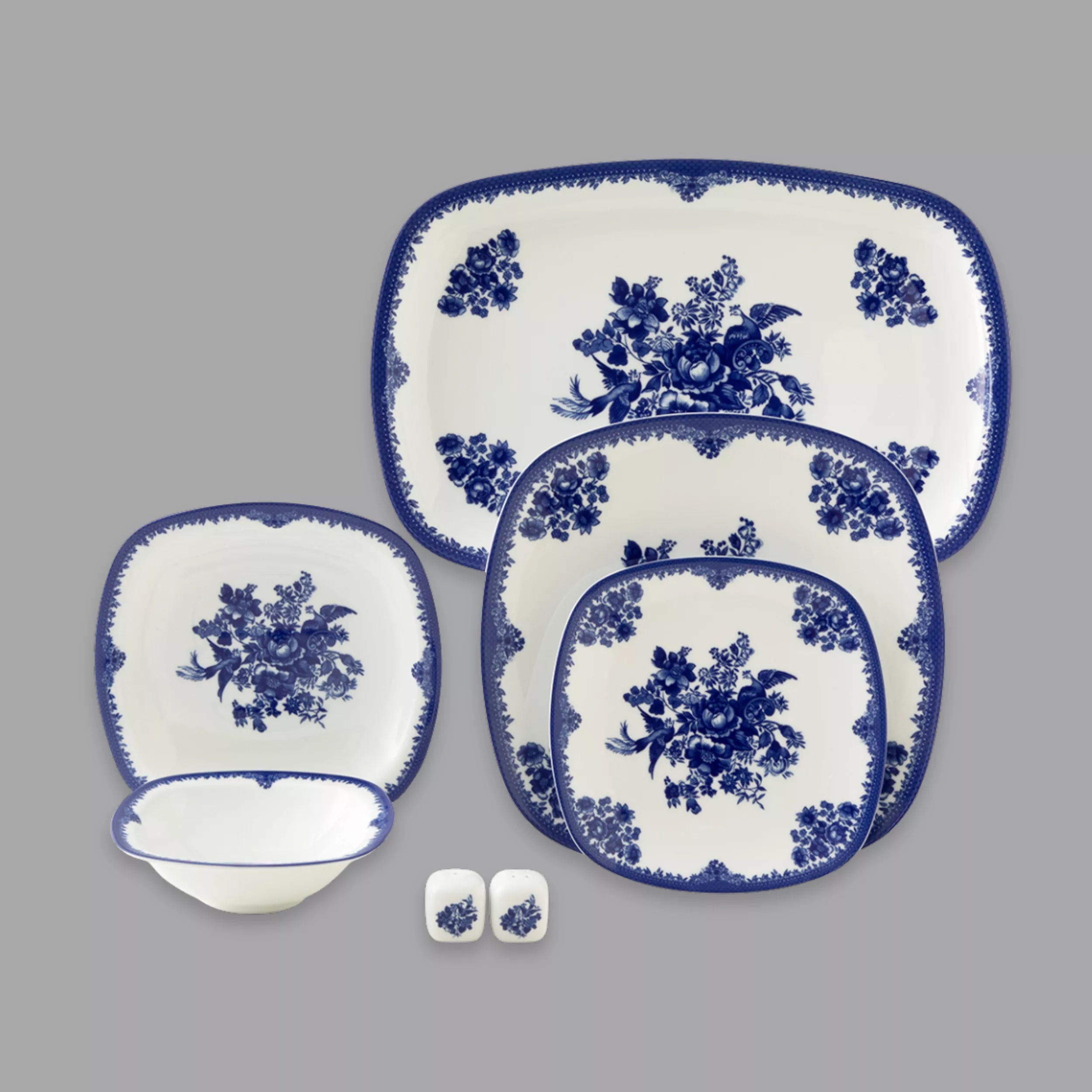 سرویس غذاخوری 27 پارچه 6 نفر چینی زرین ایران مدل فلورانس سری کواترو درجه عالی