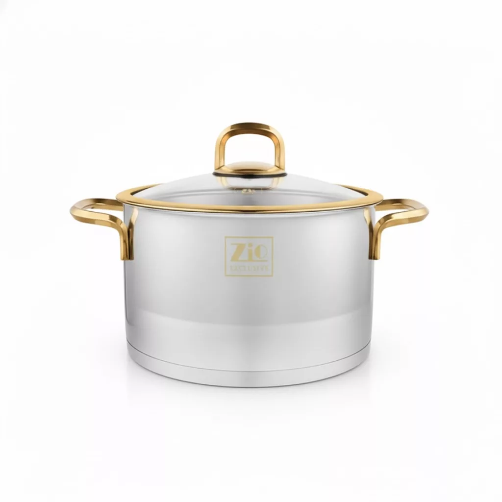 سرویس قابلمه استیل ۶ پارچه بازرگانی زیو مدل ZCS-1300