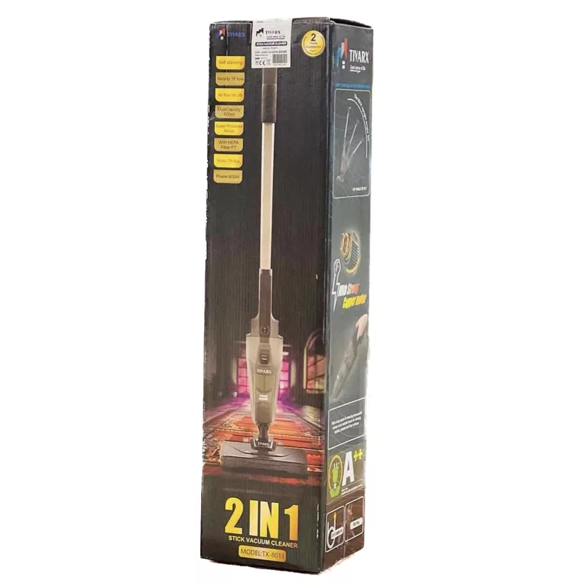 جاروبرقی مخزن‌دار 600 وات تیوارکس مدل 8011