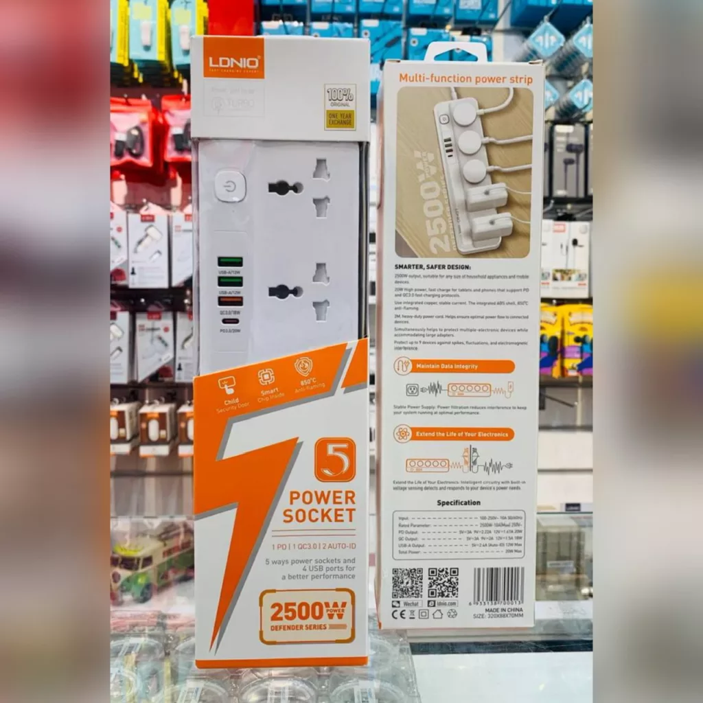 چندراهی برق الدینیو مدل  SC4408 Power Strip