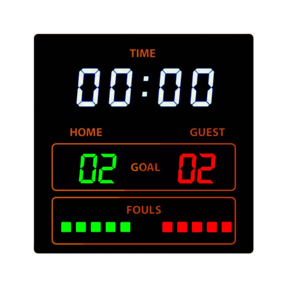 ساعت دیواری دیجیتال مدل نمایشگر فوتسال مدل 7070