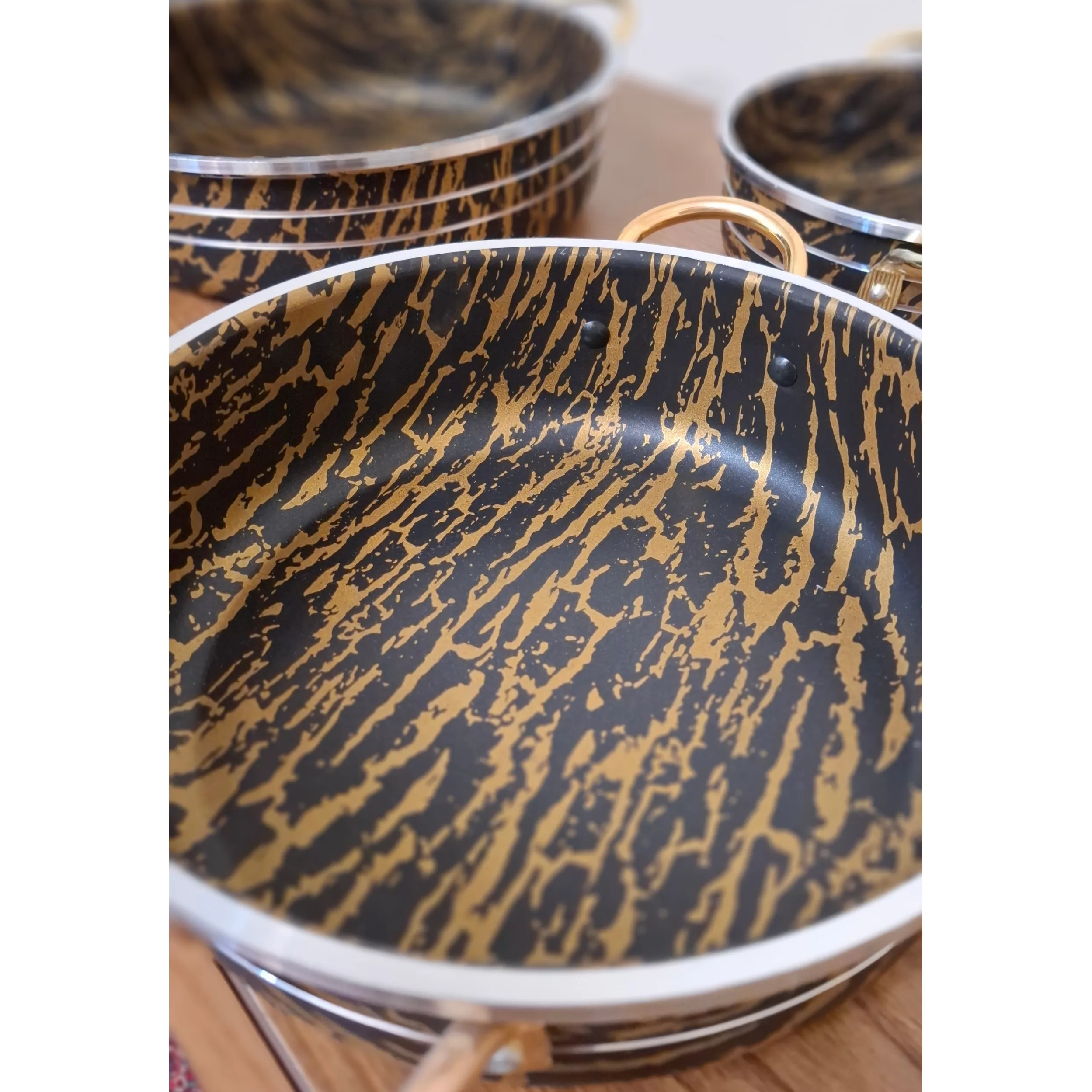 سرویس تابه گرانیتی 3 پارچه مدل ماربل