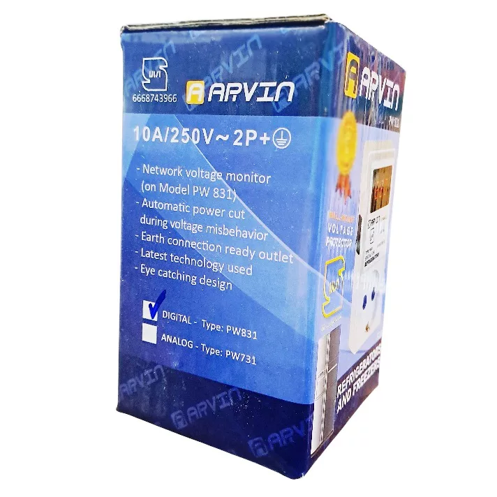محافظ ولتاژ دیجیتال آروین مدل PW831