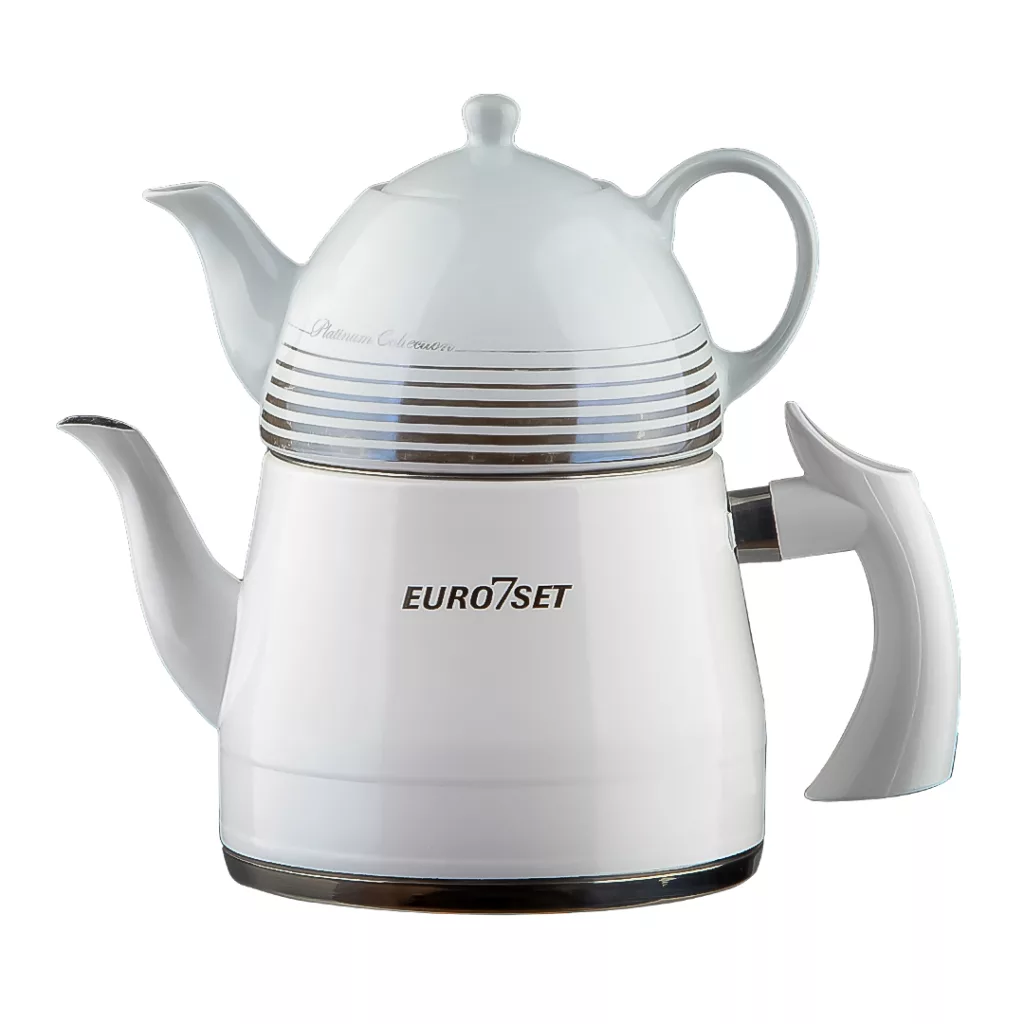 ست کتری و قوری یوروست مدل رنگی کد 2840 گنجایش کتری 3 لیتر گنجایش قوری 1 لیتر