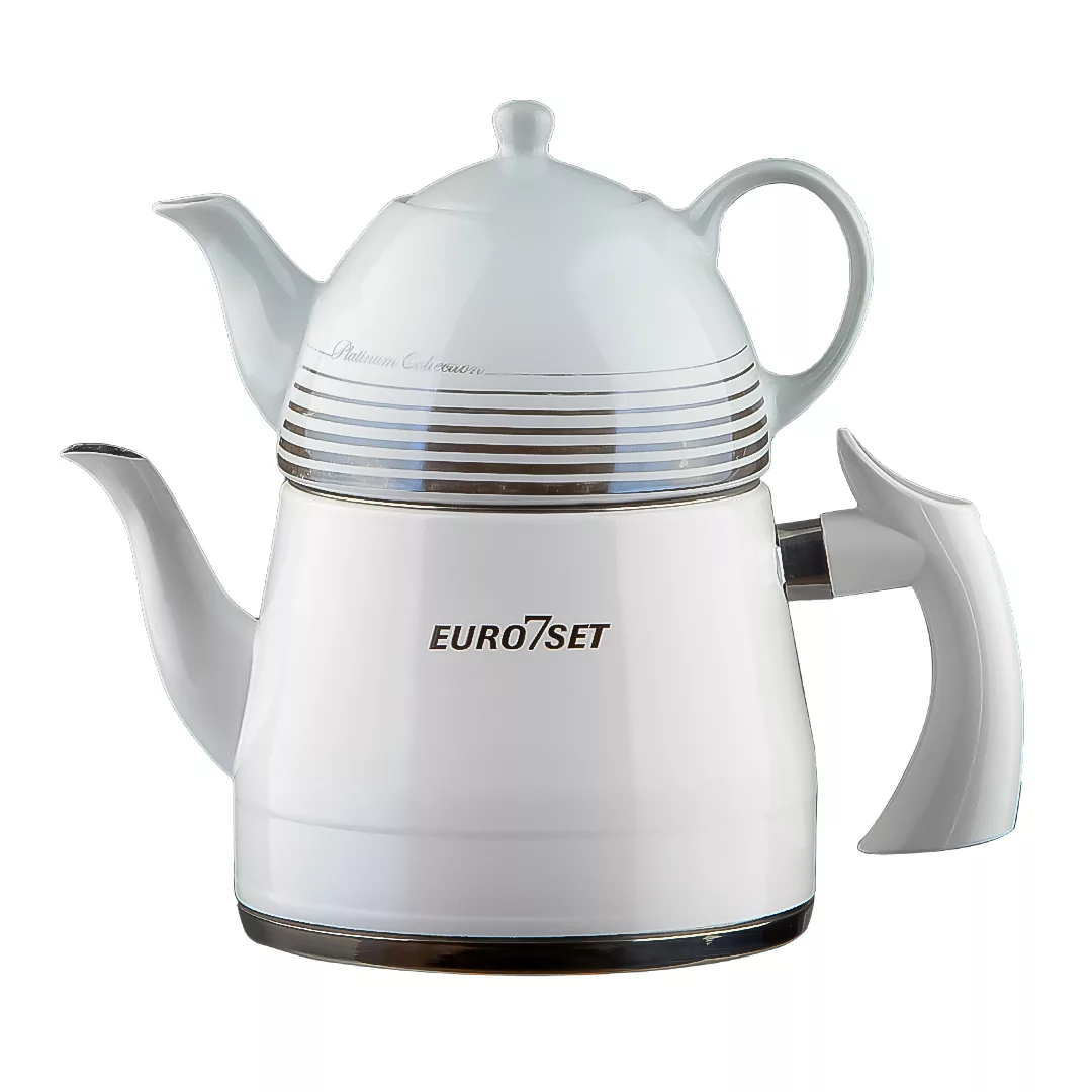 ست کتری و قوری یوروست مدل رنگی کد 2840 گنجایش کتری 3 لیتر گنجایش قوری 1 لیتر