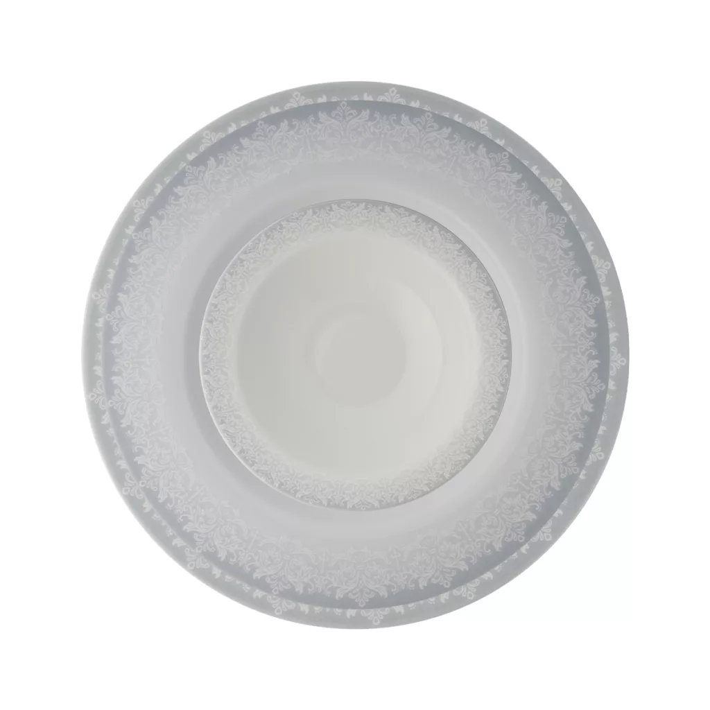 سرویس غذاخوری 28 پارچه 6 نفر چینی زرین ایران مدل ایتالیا اف سابرینا درجه 3