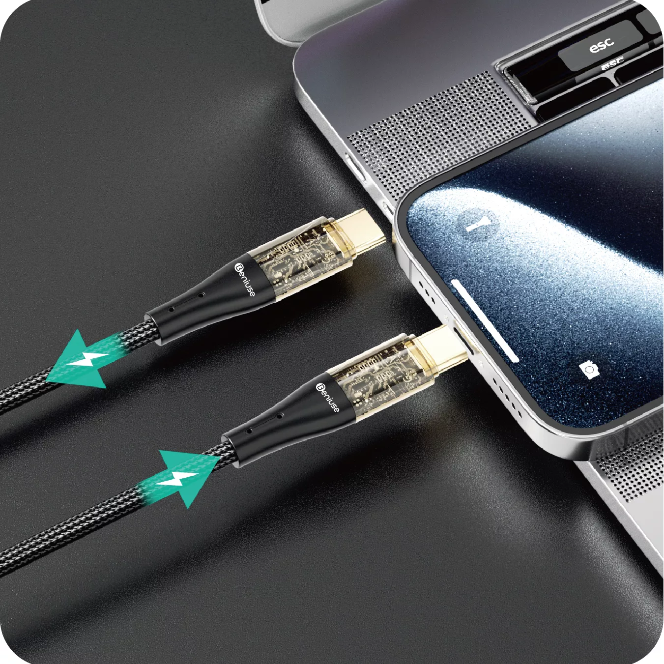 کابل USB-C بنیوس مدل BE-CA05 طول 1متر