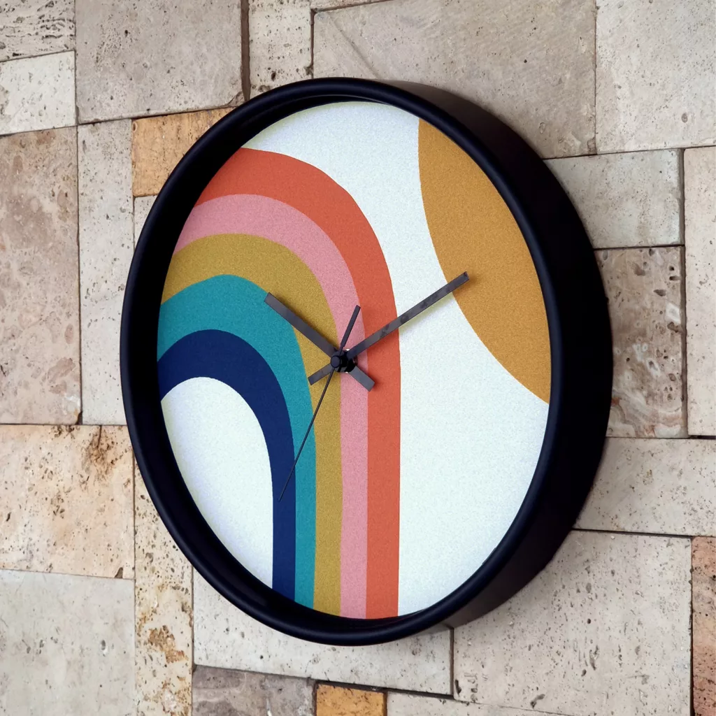 ساعت دیواری سال بردز طرح رنگین کمان