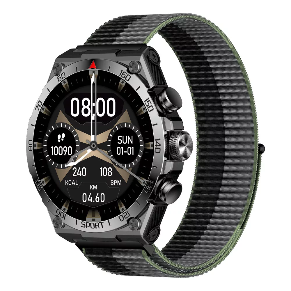 ساعت هوشمند گلوریمی مدل K2 دارای قابلیت های صفحه نمایش رنگی و لمسی، کنترل سطح اکسیژن، بند سیلیکونی