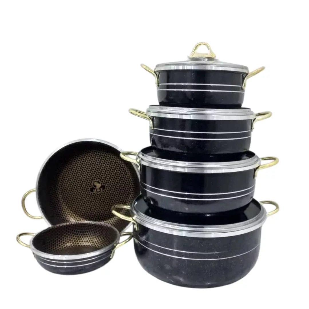 سرویس قابلمه و تابه تفلون ۱۰ پارچه هلنا مدل vip