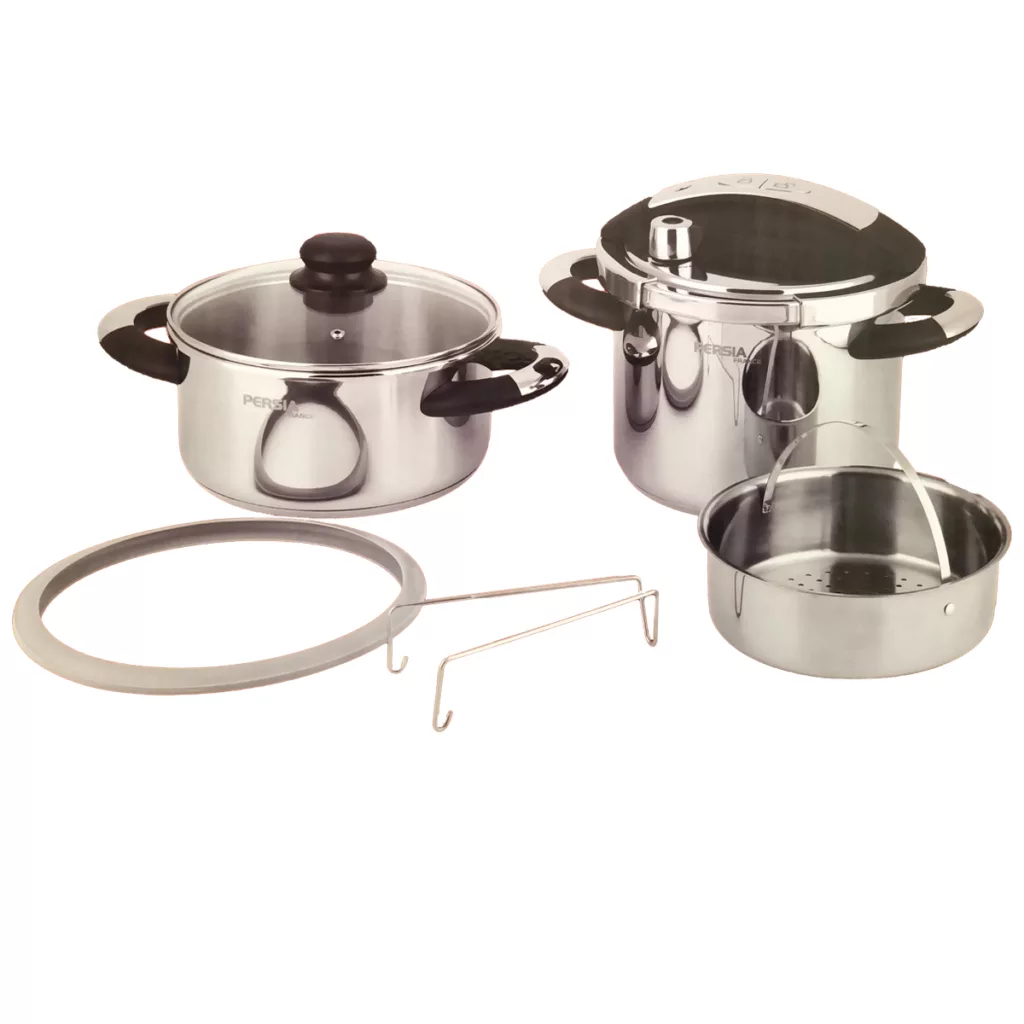 زودپــز دوقلو پرشیا فرانس مدل PR-149 گنجایش 4 و 6 لیتر