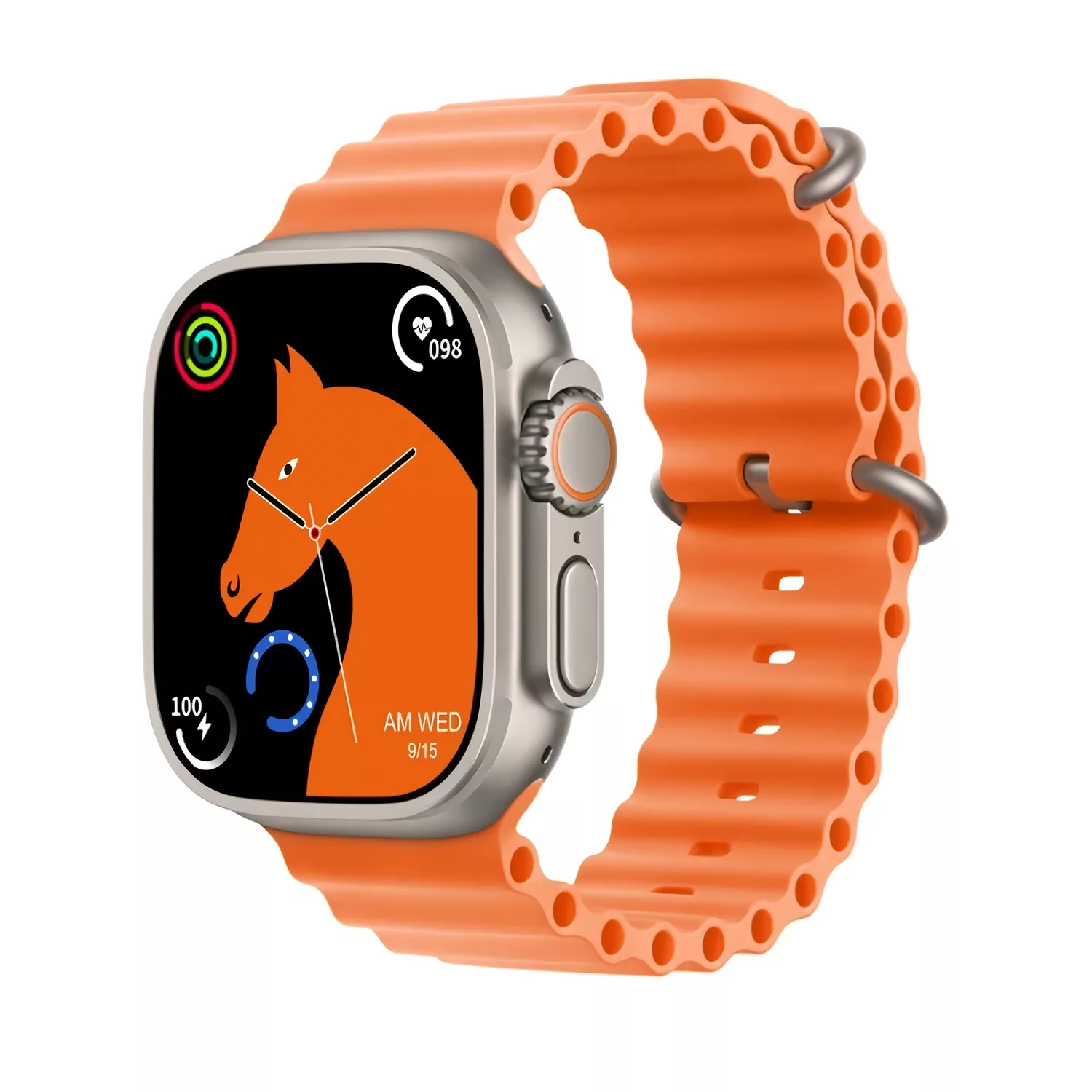 ساعت هوشمند 53 میلی متری بیگ مدل T900 Ultra 3 بند سیلیکون