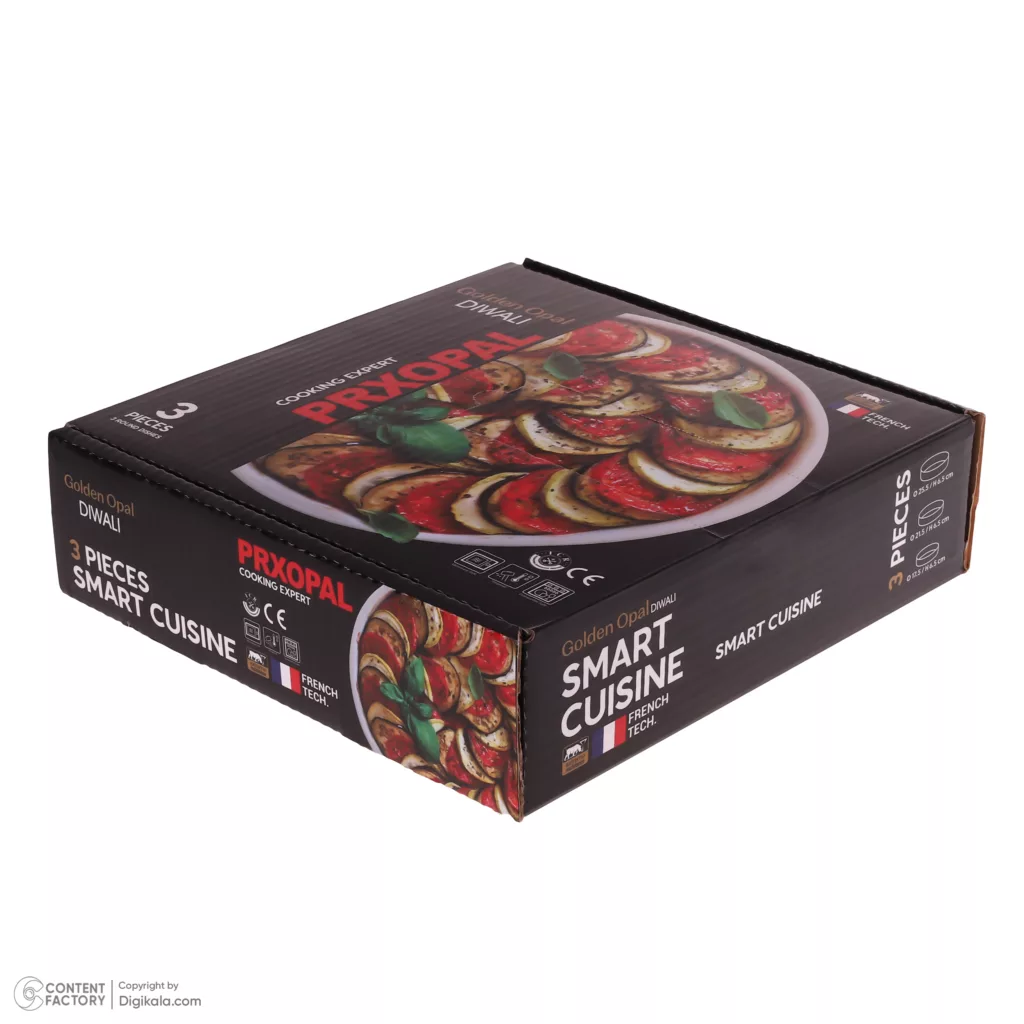 سرویس غذاخوری 3 پارچه 1 نفر گلدن اوپال مدل دیوالی کد 235