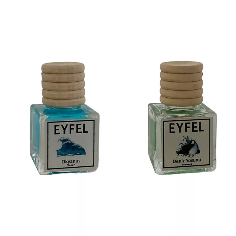 خوشبوکننده خودرو مدل اقیانوس و جلبک دریایی حجم 10 میلی لیتر مجموعه 2 عددی