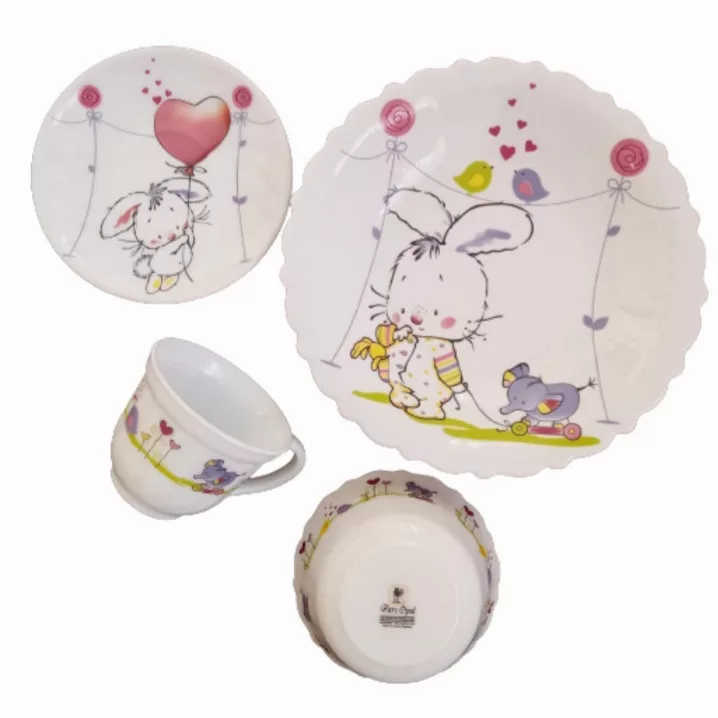 سرویس غذاخوری 5 پارچه طرح خرگوش کد761