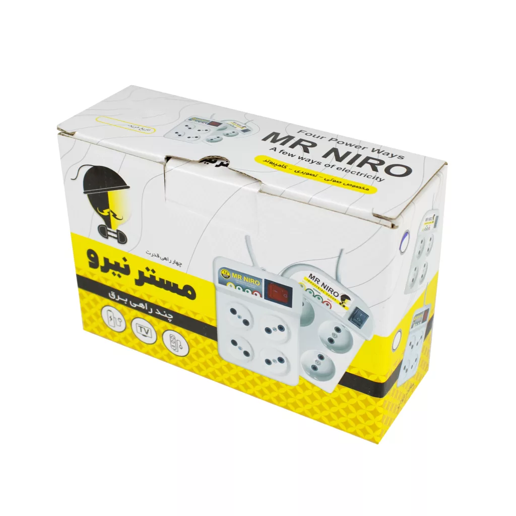 محافظ ولتاژ مستر نیرو مدل چهار خانه کد 046